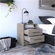 Boahaus Malaga Nightstand (Light Gray)