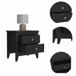 Boahaus Marbella Nightstand (Black Wengue)