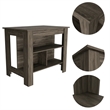 Boahaus Le Kitchen Island (Dark Brown)