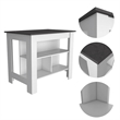 Boahaus Le Kitchen Island (White / Onix)