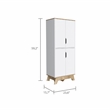 Boahaus Clearwater Pantry (Light Oak / White)