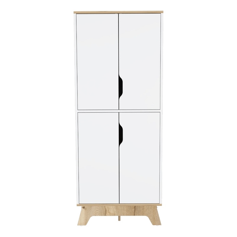 Boahaus Clearwater Pantry (Light Oak / White)