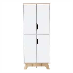 Boahaus Clearwater Pantry (Light Oak / White)