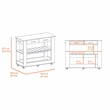 Boahaus Limoges Kitchen Island (White / Light Oak)