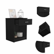 Boahaus Jaen Nightstand (Black Wengue)