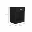 Boahaus Jaen Nightstand (Black Wengue)