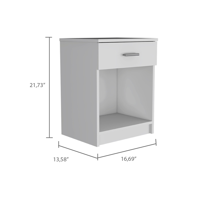 Boahaus Jaen Nightstand (White)