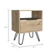 Boahaus Huelva Nightstand (Light Oak )