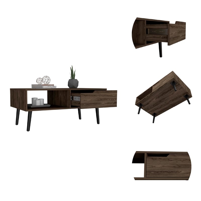 Boahaus Pavia Coffee Table (Dark Walnut)
