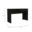 Boahaus Baku Desk (Black Wengue)