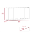 Boahaus Valence Wall Cabinet (White)