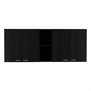 Boahaus Clichy Wall Cabinet (Black Wengue)