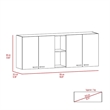Boahaus Clichy Wall Cabinet (White)