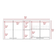 Boahaus Clichy Wall Cabinet (White)