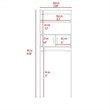 Boahaus Victoria Linen Cabinet (White)