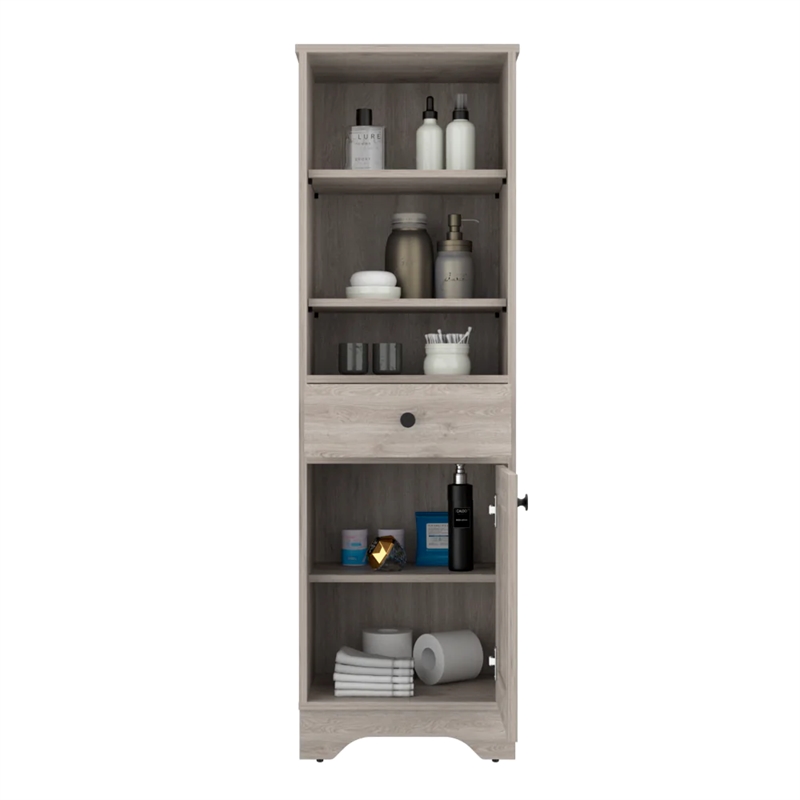 Boahaus Dauphin Tall Linen Cabinet (Gray)
