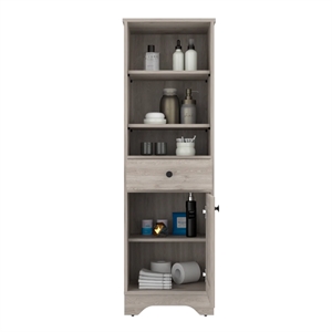 Boahaus Dauphin Tall Linen Cabinet (Gray)