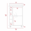 Boahaus Carlisle Bar Cart (Smokey Oak)