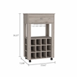 Boahaus Stanley Bar Cart (Light Gray)
