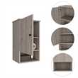Boahaus Almada Medicine Cabinet  (Gray)