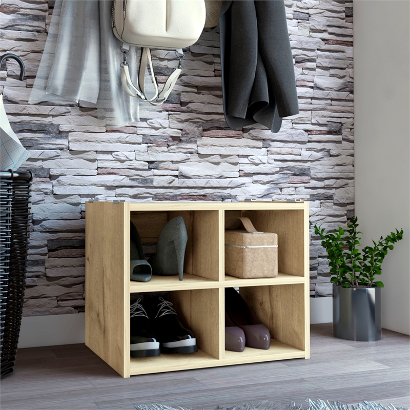 Boahaus Biyala Shoe Rack (Light Gray)