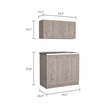 Boahaus Montauban Cabinet Set (Light Gray)