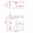 Boahaus Montauban Cabinet Set (Light Gray)