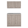 Boahaus Montauban Cabinet Set (Light Gray)