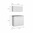 Boahaus Montauban Cabinet Set (White)
