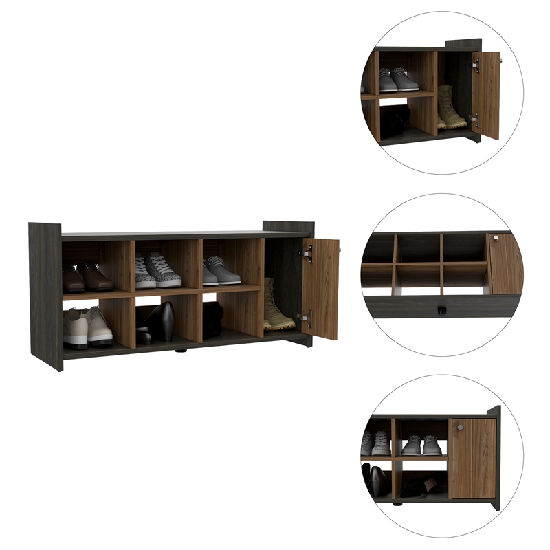 Boahaus Tanta Shoe Rack ( Carbon Espresso / Mahogany)