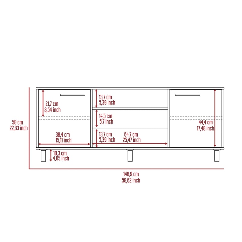 Boahaus Los Angeles  Tv Stand (Carbon Espresso)