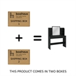 Boahaus Cixi Vanity Desk (Black)