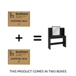 Boahaus Cixi Vanity Desk (Black)