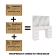 Boahaus Lily Vanity Desk (White)