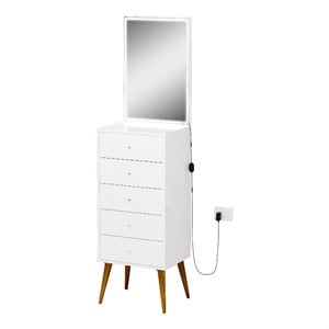 Boahaus Shirin Lighted Dresser Chest (White)