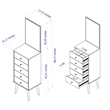 Boahaus Irene Dresser Chest (White)