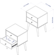 Boahaus Arona Nightstand (White)