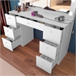 Boahaus Freya Vanity with Light Bulbs (White)