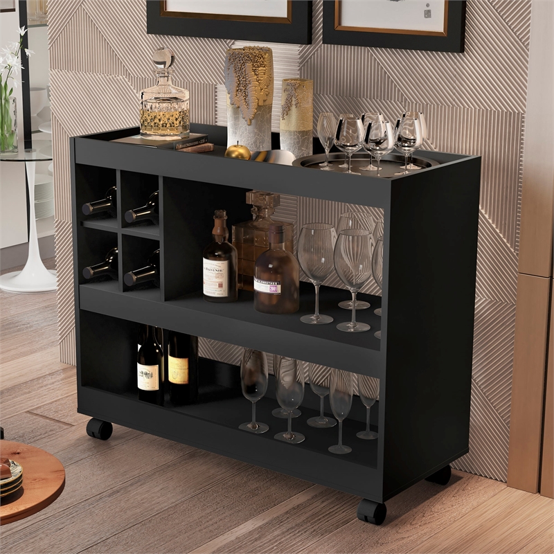 Boahaus Swansea Bar Cart (Black)