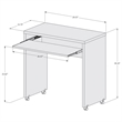 Boahaus Kyoto Computer Desk (White)