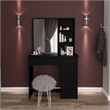 Boahaus Spes Makeup Vanity Table (Black)