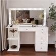 Boahaus Louise Makeup Vanity Desk (Basic Knobs)