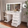 Boahaus Louise Makeup Vanity Desk (Basic Knobs)
