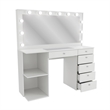 Boahaus Louise Makeup Vanity Desk (Basic Knobs)