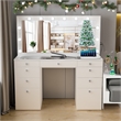 Boahaus Leonore Makeup Vanity Desk (Basic Knobs)