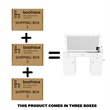Boahaus Kiana Vanity Makeup Desk (Basic Knobs)
