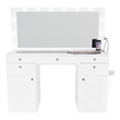 Boahaus Kiana Vanity Makeup Desk (Basic Knobs)