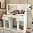 Boahaus Amira Vanity Makeup Desk (Basic Knobs)