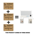 Boahaus Amira Vanity Makeup Desk (Basic Knobs)