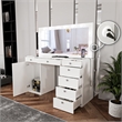 Boahaus Jezebel Vanity Makeup Desk (Basic Knobs)